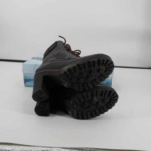 Sperry's Women's Trinity Black Gray Wool Lined Boot Size 10 Box included - Picture 8 of 8